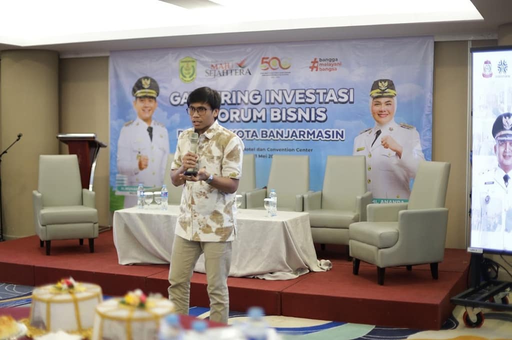 Foto Khairul Umam di Forum Bisnis Banjarmasin 2026