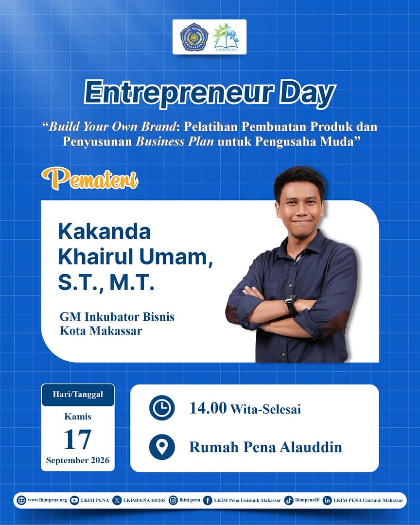 Kegiatan Entrepreneur Day LKIM-PENA Unismuh