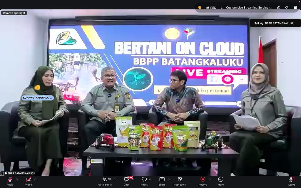 Kegiatan Bertani On Cloud Oleh BBPP Batangkaluku Menghadirkan Khairul Umam sebagai narasumber