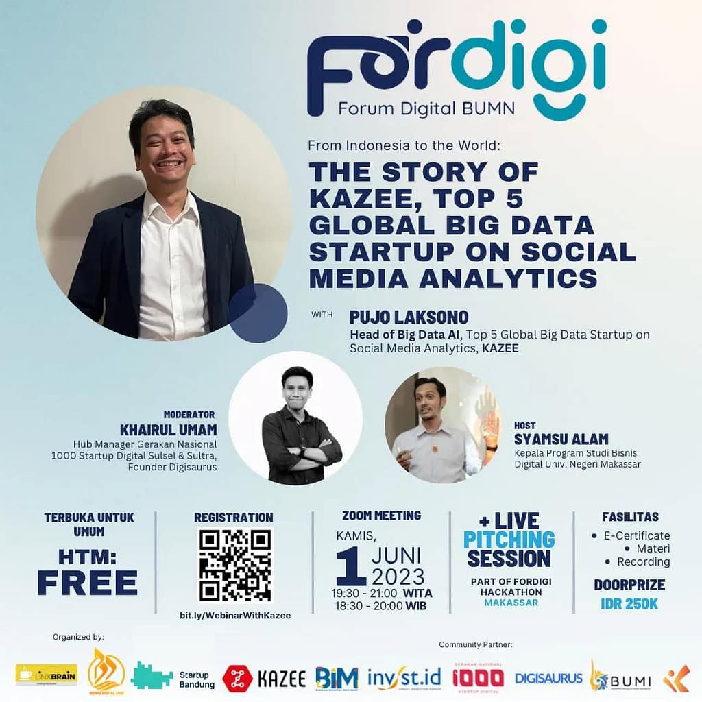 Poster Fordigi Makassar Khairul Umam Sebagai Moderator