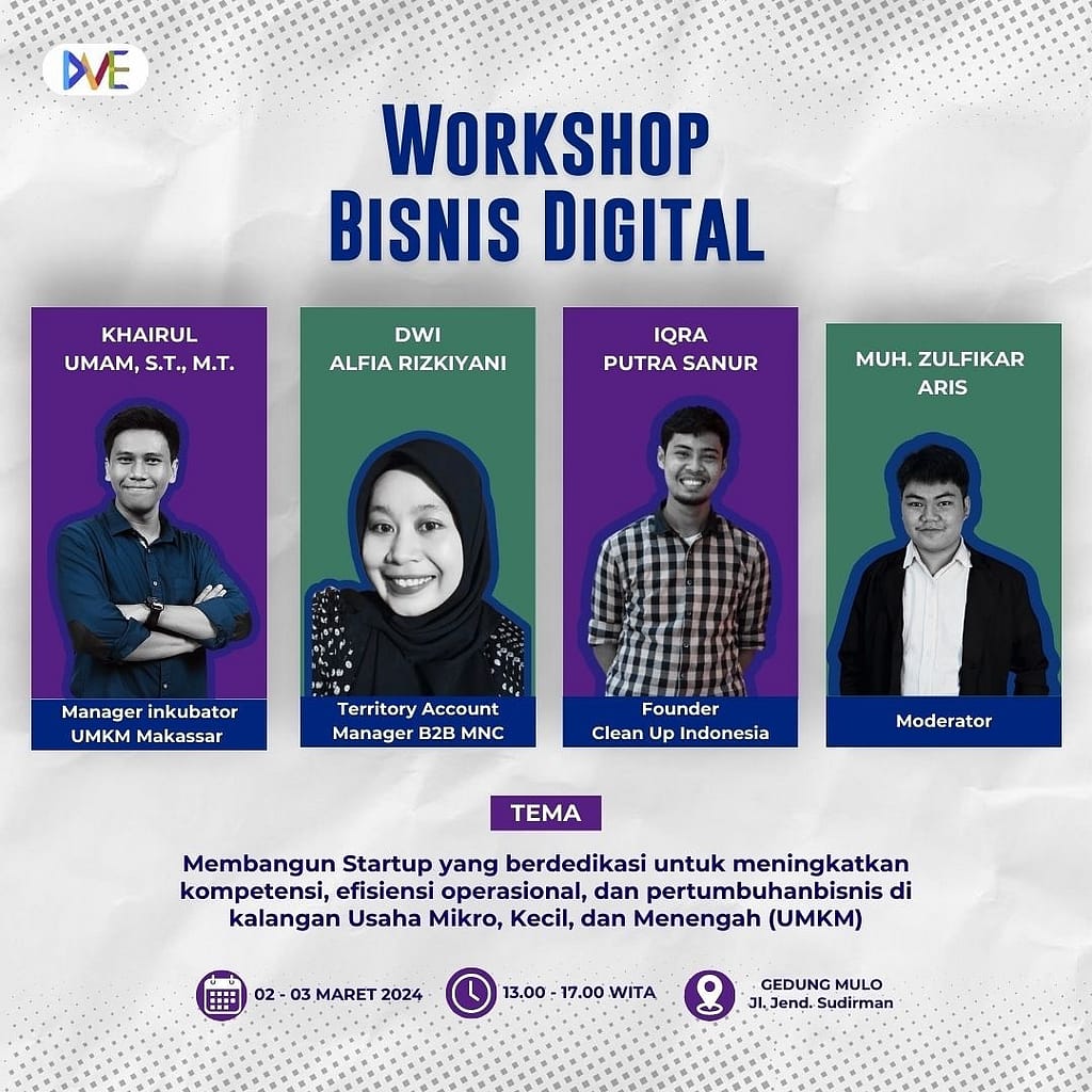 Poster Workshop Bisnis DIgital UNM