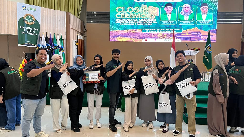 Keseruan Closing Ceremony Wirausaha Merdeka UMI di Gedung Auditorium Al-Jibra