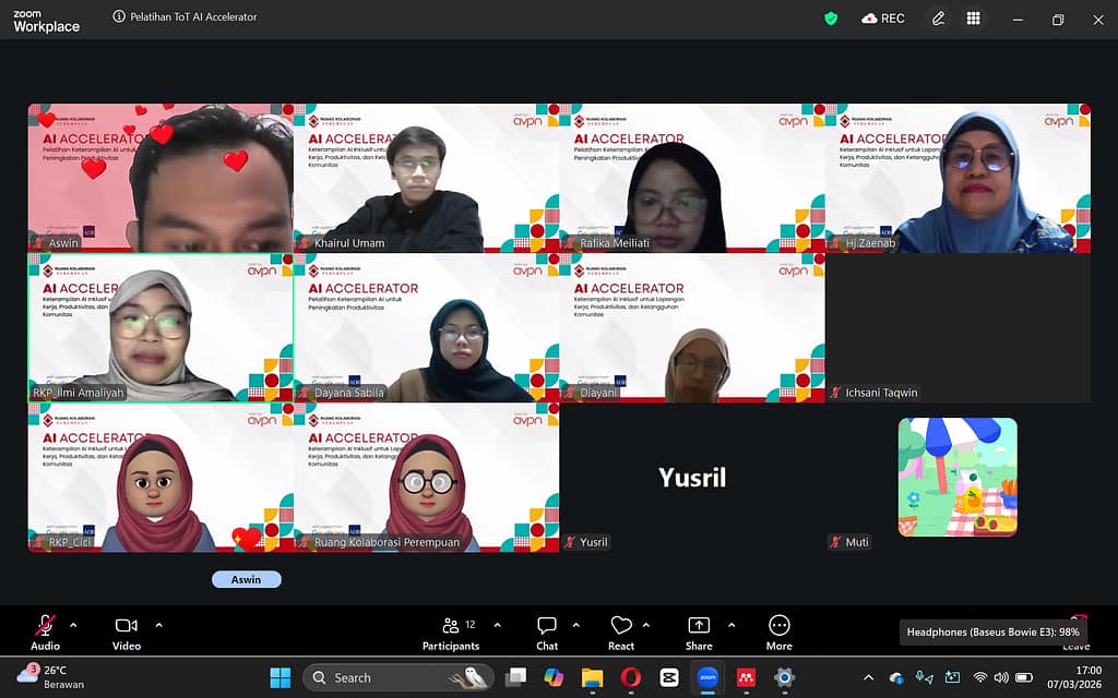 Dokumentasi Dorong Literasi AI Inklusif, Khairul Umam Jadi Narasumber Training of Trainers AI Accelerator