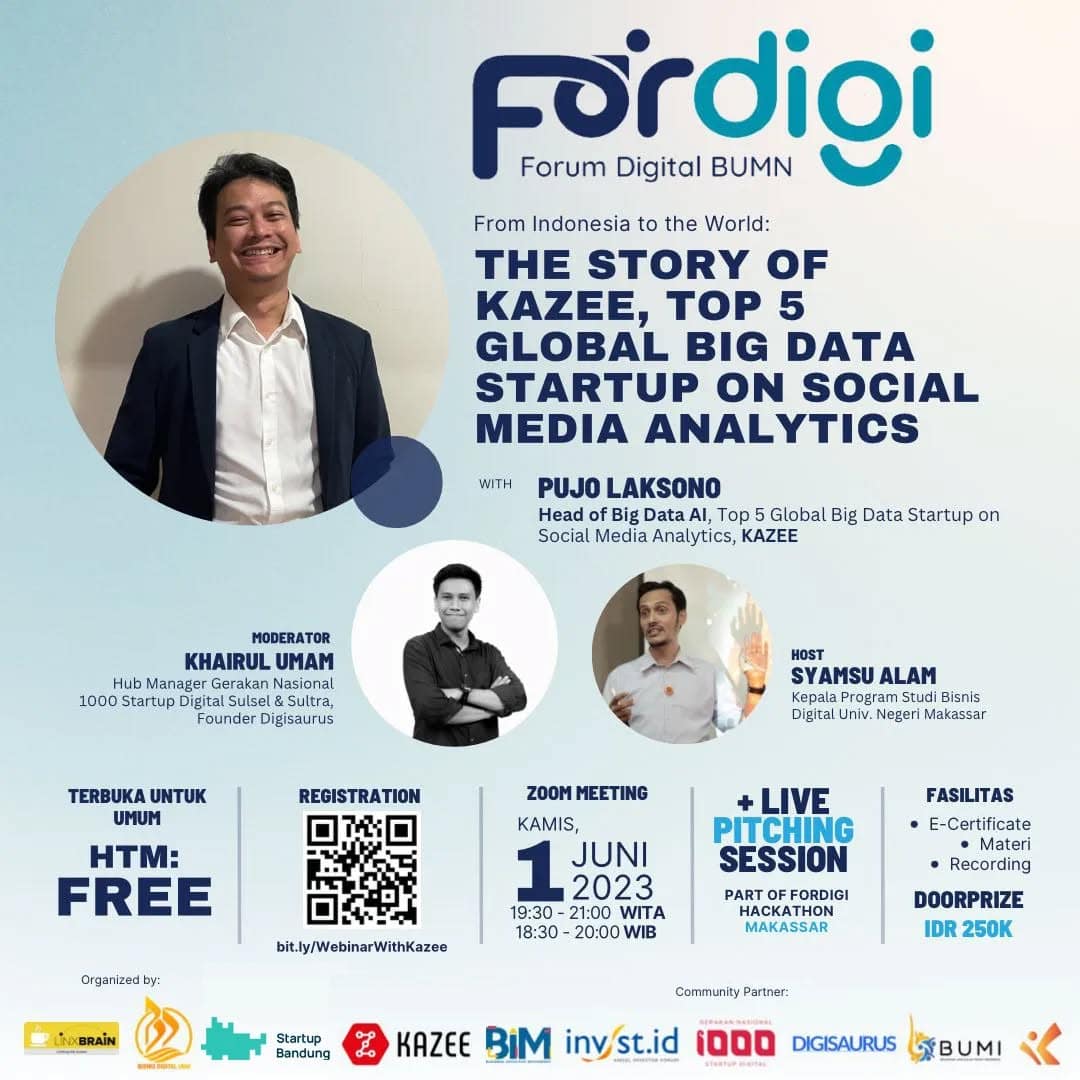 Poster Fordigi Makassar Khairul Umam Sebagai Moderator