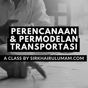 Orang-orang sedang menganalisis rencana dan model transportasi di kantor. Kelas Perencanaan dan Permodelan Transportasi.