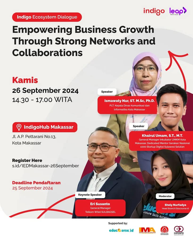 Indigo Ecosystem Dialogue Makassar 2024 Poster