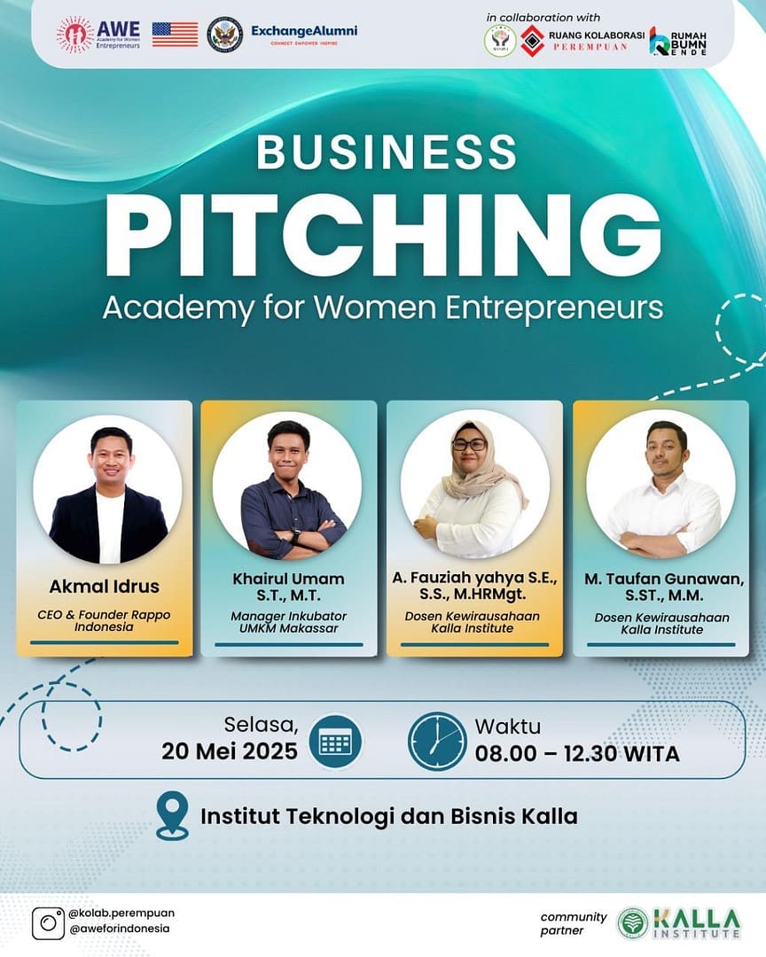 Business Pitching AWE Makassar