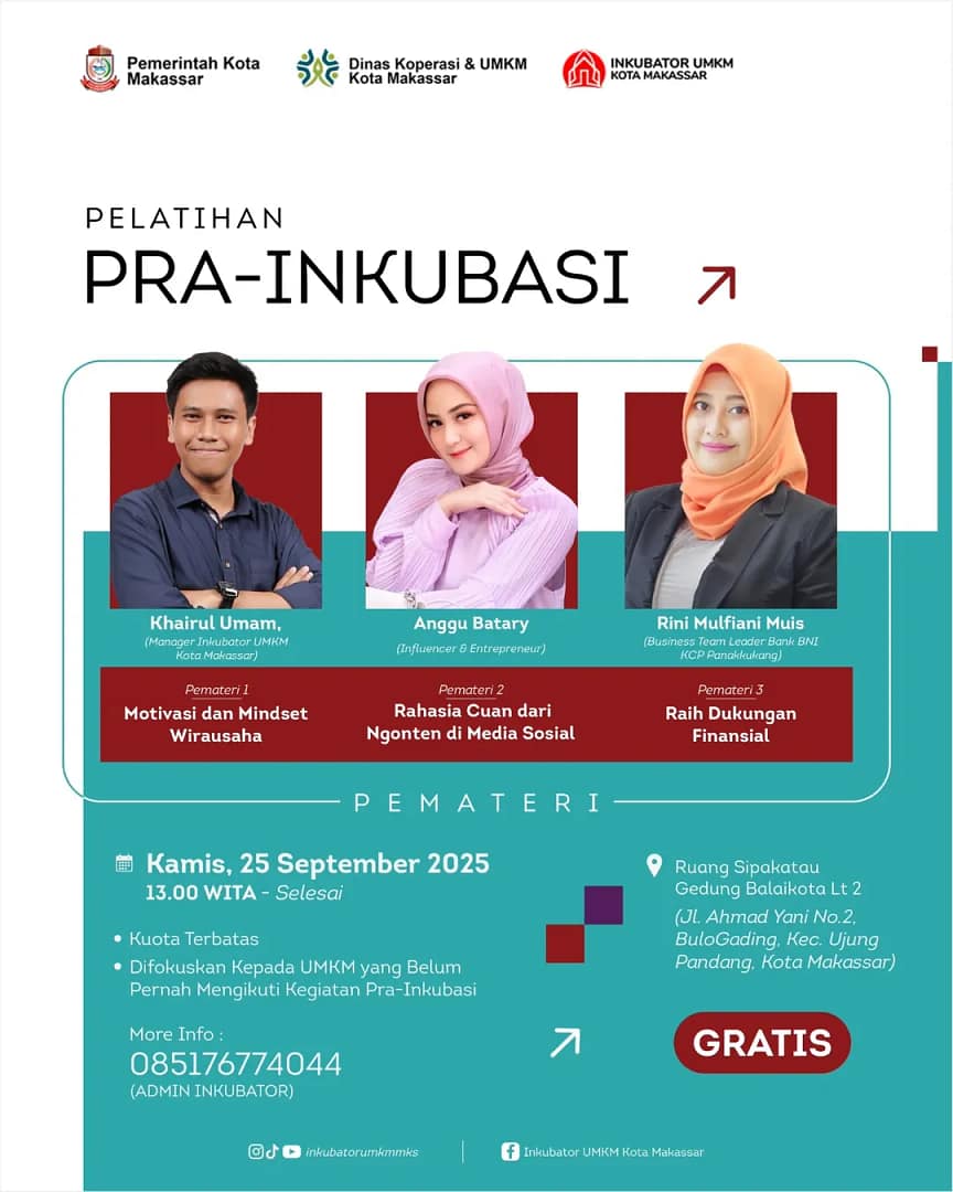 Kegiatan Pra-Inkubasi UMKM bersama Anggu Batary 2025 Kegiatan Pra-Inkubasi UMKM bersama Anggu Batary 2025